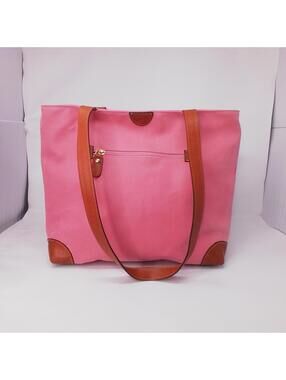 Bric's of Italy Tote Bag, Handbag Industria Valigeria Fine Pink Pebbled Leather